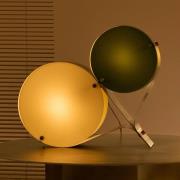 Gubi bordslampa Coppia, elfenben/olivgrön, höjd 42 cm