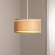 Maco Design Duo Den Light hänglampa, beige, Ø 50 cm, linne, PVC