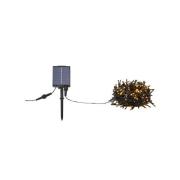 Markslöjd Ljusslinga Suno, svart, solenergi, USB, 300 lampor, IP44