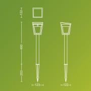 Philips LED-markspettslampa Nissa UE, plast, IP44