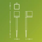 Philips LED-markspettslampa Virona, svart, IP44