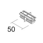 Ivela Längsförbindare SQUARE 48 V, svart, strömförande