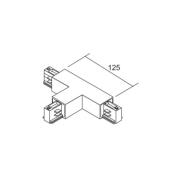 Ivela T-koppling LKM DALI, vit skyddsledare vänster 3-fas