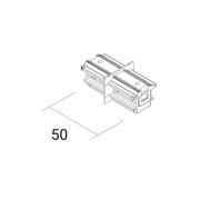Ivela Längsförbindare SQUARE 48 V, vit, strömavskiljare