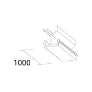 Ivela täcklock SQUARE 48 V skena, svart, längd 100 cm