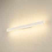 SLV LED-badrumsvägglampa One Linear, 70 cm, vit, metall, CCT