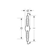 RADIUM metallhalogenidlampa K12s 2080W HRI-TS D/S/ECG