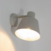 SIGMA Vägglampa Dunka, taupe, 1 lampa, stål, E27, höjd 17 cm