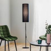 TK Lighting Rondo golvlampa, svart, höjd 165 cm, chintz, E27