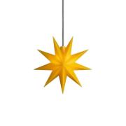 STERNTALER LED-stjärna, gul, Ø 15 cm, 9-takkig, IP44 batteri