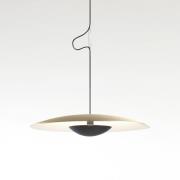 MARSET Ginger LED-pendellampa, Triac Ø32cm mässing/vit