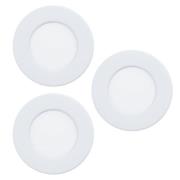 EGLO connect LED-inbyggnadslampa Fueva 6-Z, vit, 3-pack