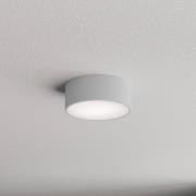 TEMAR LIGHTING Cleo 200 taklampa, grå, sensor, IP54, Ø 20 cm, metall