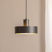 SIGMA Hänglampa Rif M, olivgrön, 1 lampa, Ø 25 cm, stål