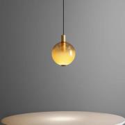 OLEV LED-hänglampa BEAM STICK NUANCE, bärnstensfärgad, Ø 20 cm, 927