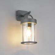 Reality Leuchten Utomhusvägglampa Almeria, antracit, aluminium, höjd 2...