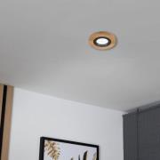 Lamkur Lighting Takinbyggnadslampa Tobby, Ø 10 cm, ek, GU10