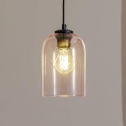 TK Lighting Molly hänglampa, rosa, Ø 14 cm, metall/glas