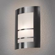 Lindby Vacker LED-utomhusvägglampa Katalea i silver