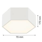 Argon LED-taklampa Libre, krämvit, stål, 3 000 K