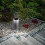 Fabas Luce LED-solcellbelysning Fold, mörkgrå, rörelsevakt, IP54