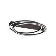 FISCHER & HONSEL LED-taklampa Kiku, Ø 56 cm, sandgrå, metall, CCT