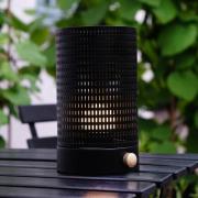 Dyberg Larsen LED-bordslampa Mesh, svart, höjd 20 cm