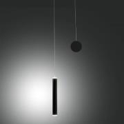 Fabas Luce LED-hänglampa Prado, svart, metall, dimbar
