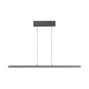 FISCHER & HONSEL LED-pendellampa Torvi, sandgrå/rökgrå, längd 115 cm, ...