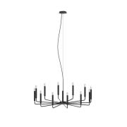 Nowodvorski Lighting Ljuskrona ORTO B, svart, metall, Ø 103 cm, 12 lam...