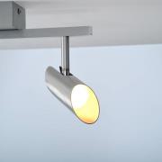 Brilliant LED-takspotlight Risell, längd 35 cm, aluminiumfärgad