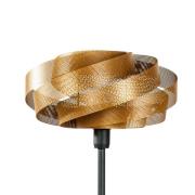 Domiluce Golvlampa Vento, svart/guld, metall, Ø 40 cm, E27