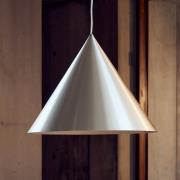 FRANDSEN Hänglampa Benjamin, Ø 30 cm, borstat aluminium, E27