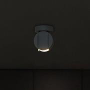 HELAM GAMBIT takspotlight, svart, Ø 10 cm, metall, GU10