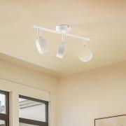 Lindby strålkastare Jyla, vit, 2 700 K, 3-ljus, GX53