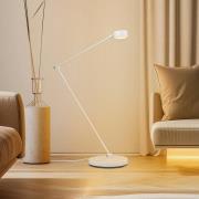 Lindby golvlampa Jyla, vit, 2700K, GX53, järn