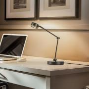 Lindby bordslampa Jyla, svart, 2700K, GX53, järn