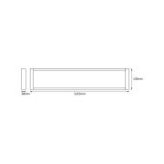 OSRAM LED-taklampa OFFICE LINE, vit, 122 cm, metall