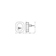 OSRAM LED-uttagsnattlampa LUNETTA EDGE, vit, sensor