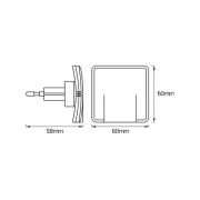 OSRAM LED-nattlampa LUNETTA SLIM, vit, indirekt