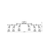 OSRAM takspotlight, vit, 6 lampor, metall, GU10-LED 927 dimbar