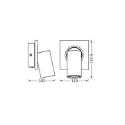 OSRAM takspotlight MERCURY, vit, 1 spot, GU10-LED 927 dimbar