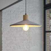 OSRAM Hänglampa CONCRETE WOOD, grå, Ø 32 cm, betong, E27