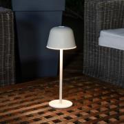 OSRAM LED-batteridriven bordslampa ENDURA STYLE, beige 30 cm IP44 CCT