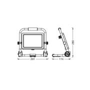 OSRAM LED-arbetslampa VALUE, 50 W, svart, IP65, 6 500 K
