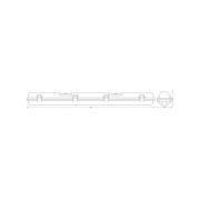 OSRAM LED-sensor-våtrumslampa SUBMARINE, 126 cm grå IP65