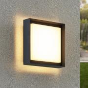 Prios Epava LED-utomhusvägglampa, fyrkantig