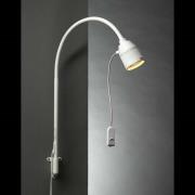 SIS-Licht LED-läslampa för sängbord med flexibel arm och rött ljus