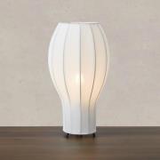 Markslöjd Bordslampa Hikari, Ø 22 cm, vit/svart, tyg/metall