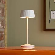 Sigor LED-bordslampa Facetta, 3-pack, vit, 22 cm, IP44